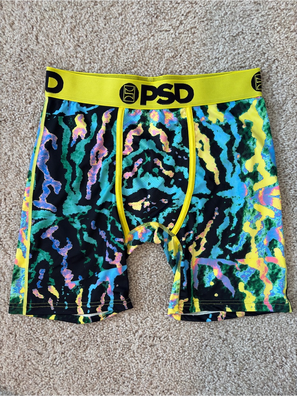PSD Boxer Briefs, Neon Cheetah Print